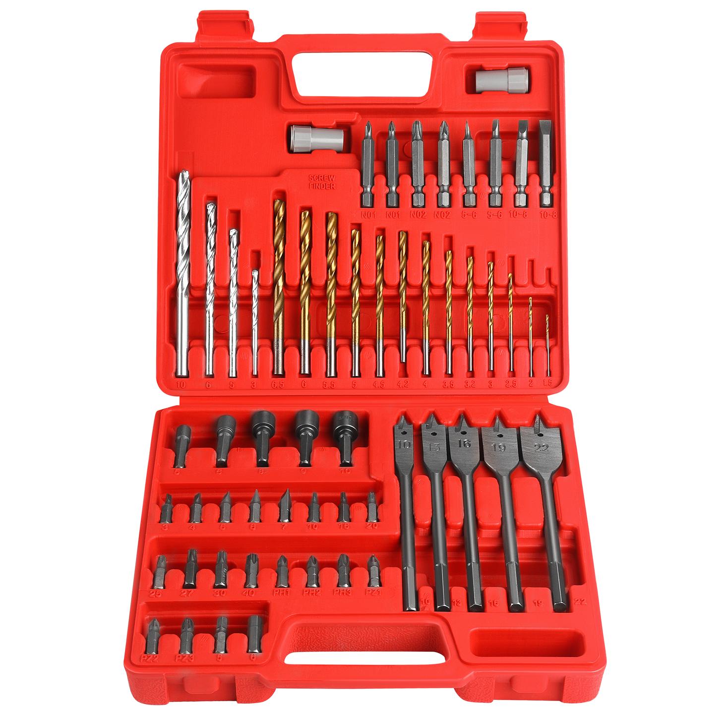 Sada vrtáků, bitů a nástrčných klíčů 57 ks KD11272