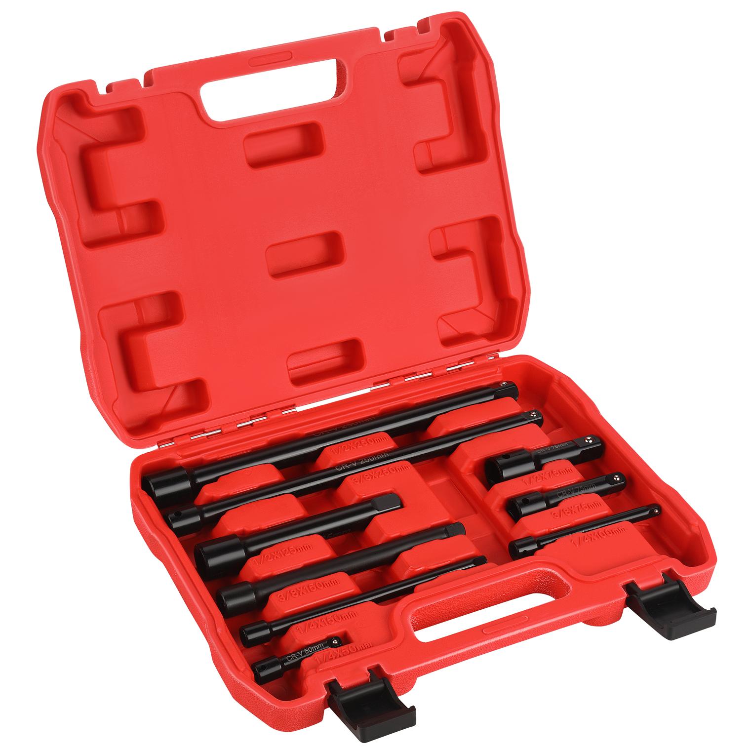 Sada rázových prodloužení 9ks 1/4" 3/8" 1/2" KD12532