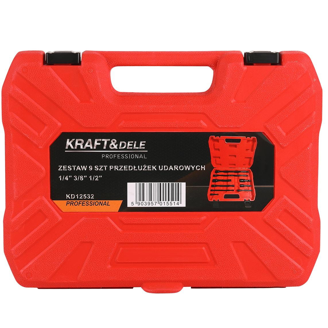 Sada rázových prodloužení 9ks 1/4" 3/8" 1/2" KD12532