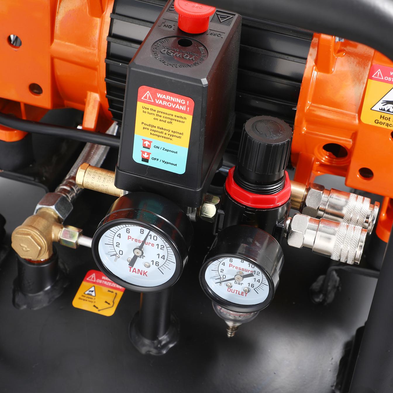 Bezolejový kompresor 100l 3000W KD1389