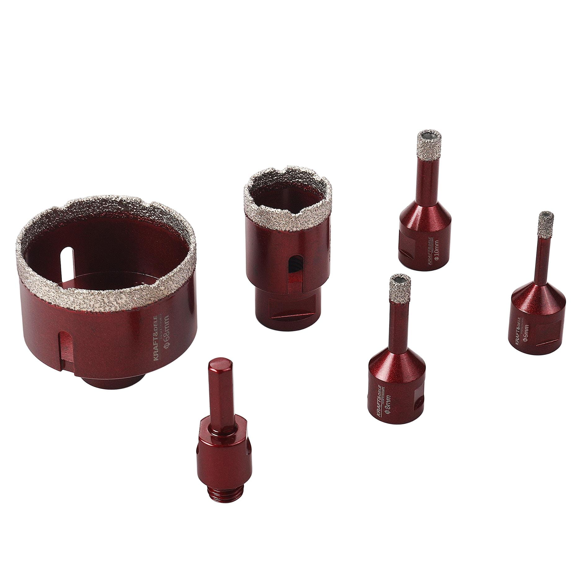 SADA DIAMANTOVÝCH KORUNEK 6 ks, 6–68 mm KD5953