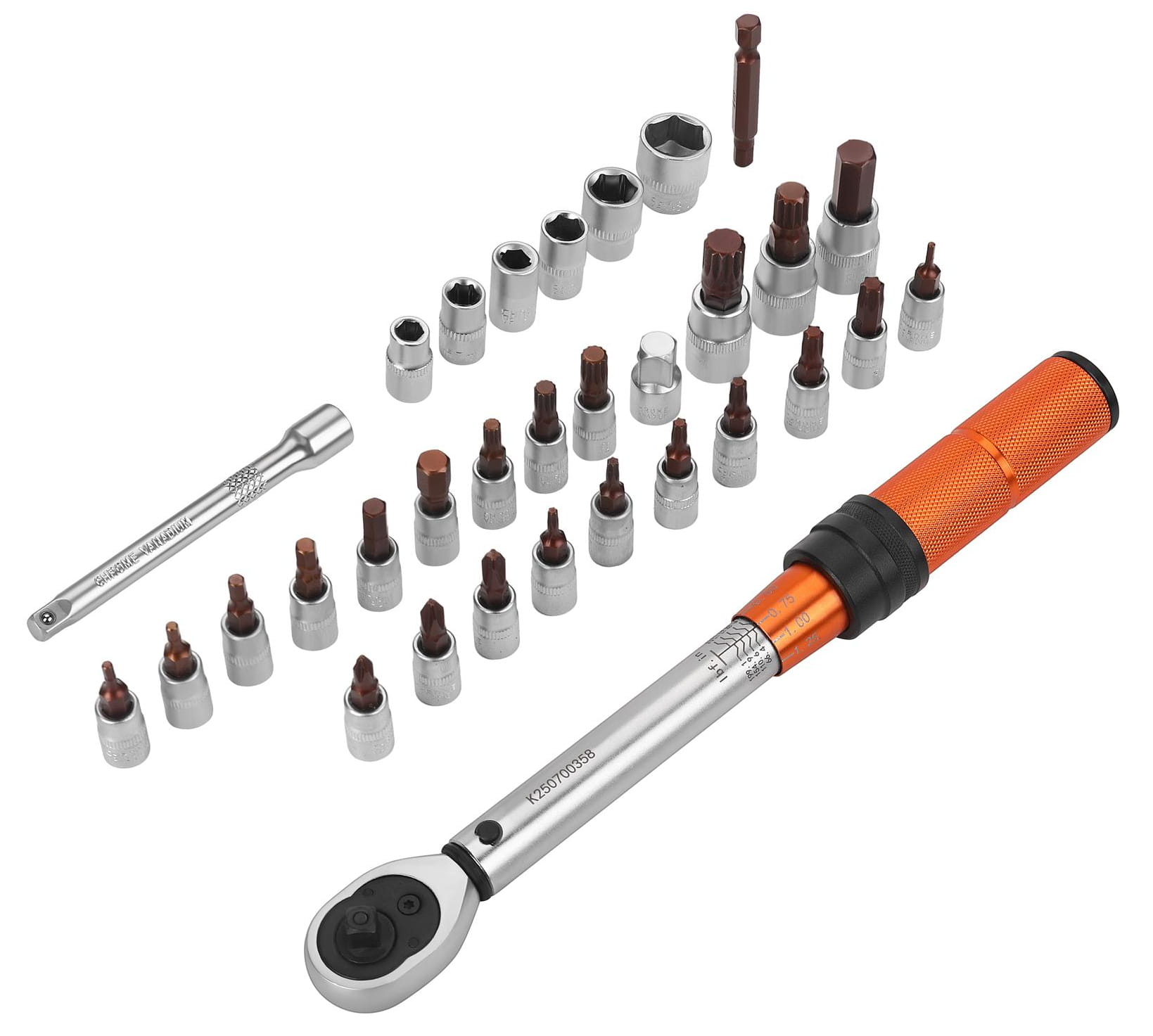 KLÍČ DYNAMOMETRICKÝ 1/4" 5–25Nm SADA 32el. KD11394