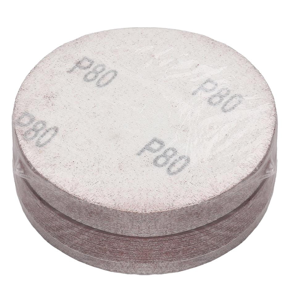 Brusný papír 50ks kotouč 125mm P80 na suchý zip KD11803