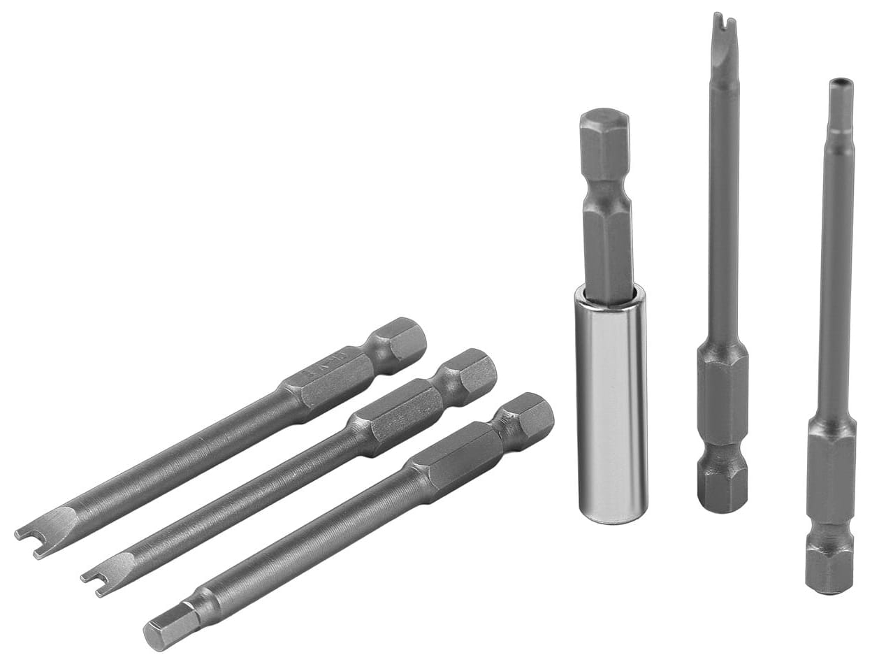 Sada dlouhých rázových bitů do šroubováku 75 mm + držák 50 ks KD11865