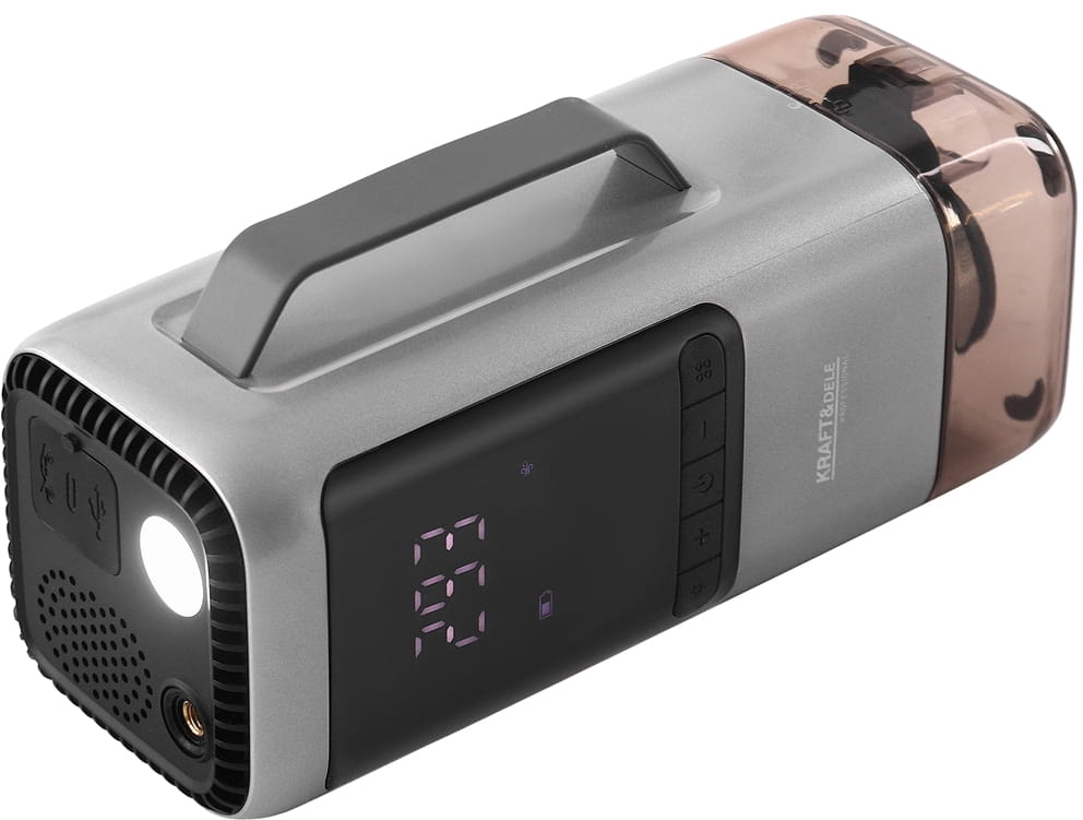 MULTIFUNKČNÍ ZAŘÍZENÍ VYSAVAČ / JUMP-STARTER / PUMPA / FOUKAČ / SVÍTILNA / POWERBANK KD5498