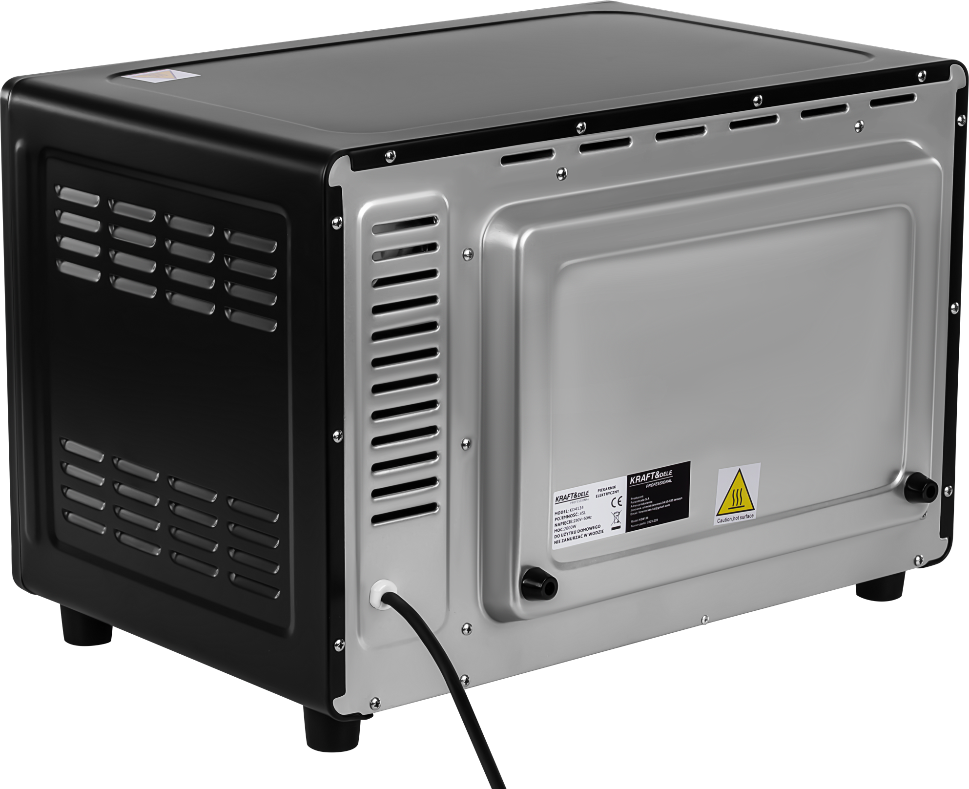 ELEKTRICKÁ TROUBA 45L 2000W FUNKCE PEČENÍ+PŘÍSLUŠENSTVÍ KD4134