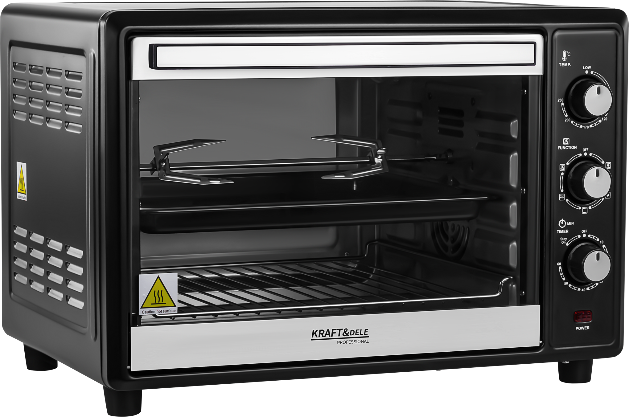 ELEKTRICKÁ TROUBA 45L 2000W FUNKCE PEČENÍ+PŘÍSLUŠENSTVÍ KD4134