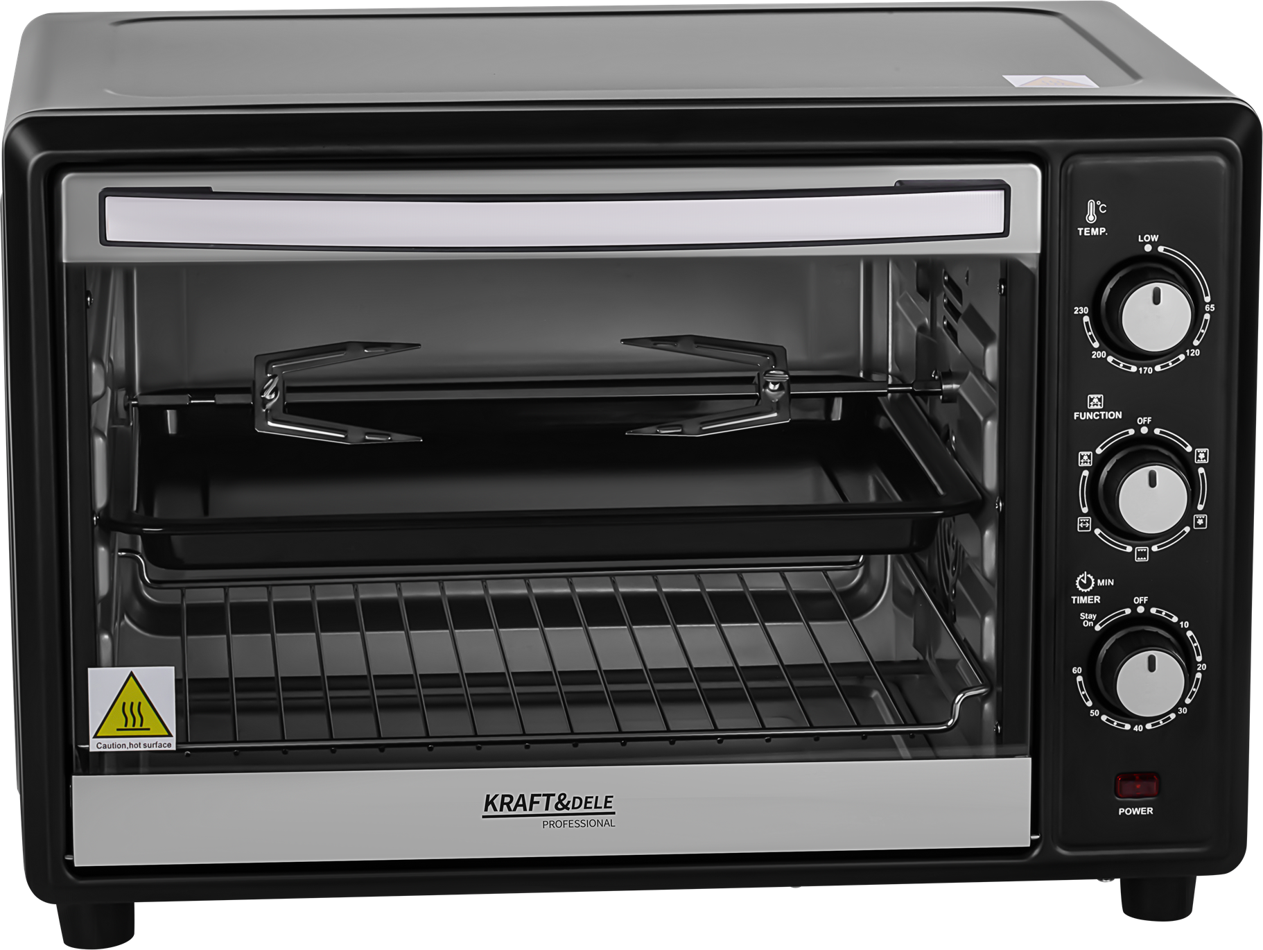 ELEKTRICKÁ TROUBA 45L 2000W FUNKCE PEČENÍ+PŘÍSLUŠENSTVÍ KD4134