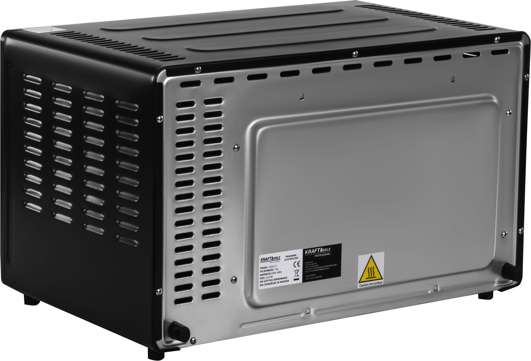 ELEKTRICKÁ TROUBA 30L 1650W FUNKCE GRIL+PŘÍSLUŠENSTVÍ KD4111