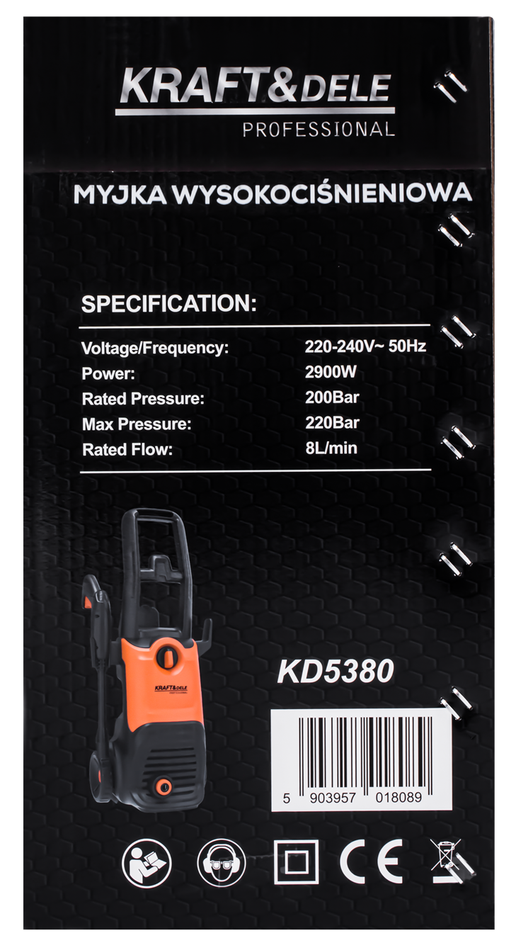 Tlaková myčka 2900W 220 Bar KD5380