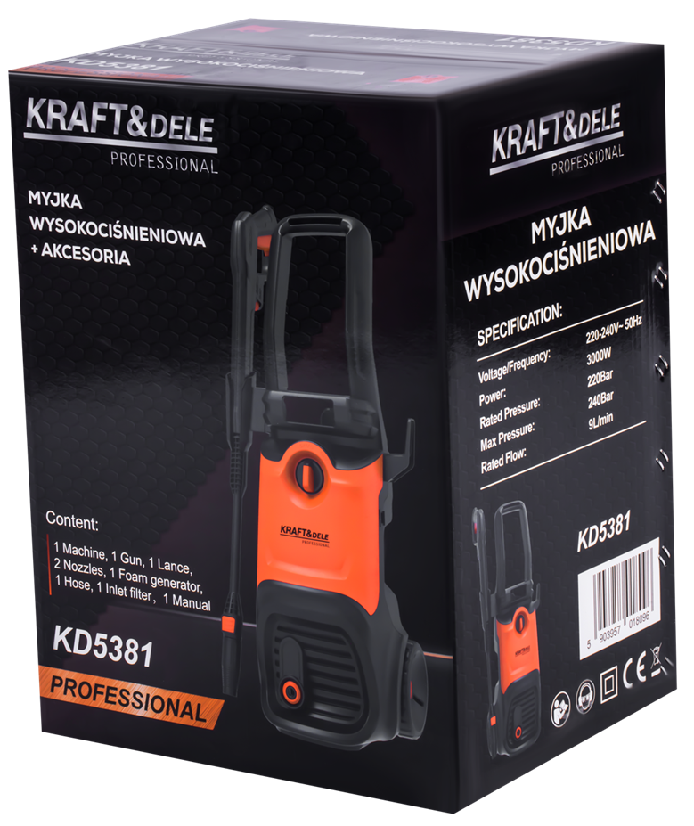 Tlaková myčka 3000W 240 Bar KD5381