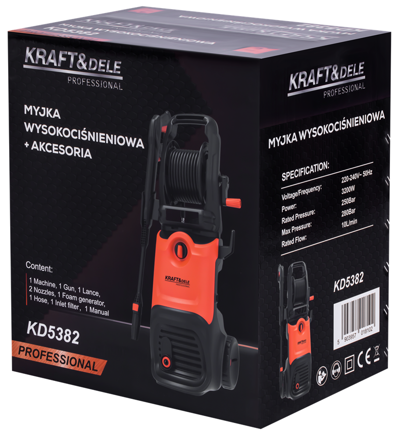 Tlaková myčka 3200W 280 Bar KD5382