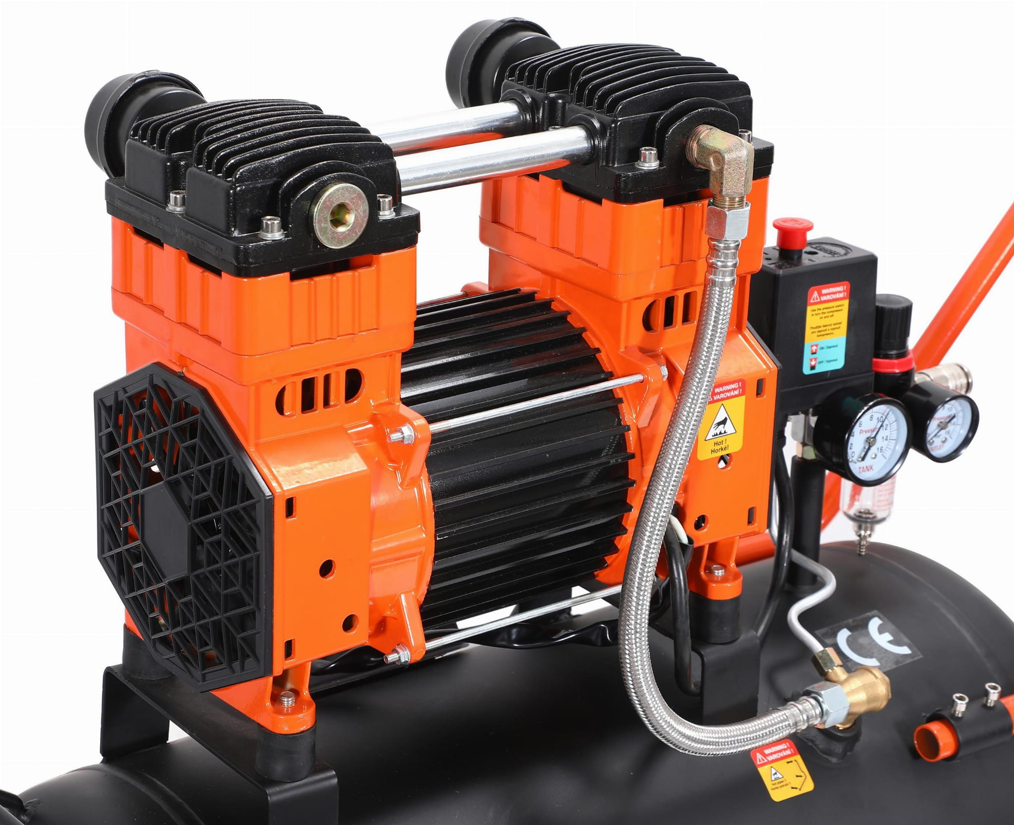 Bezolejový kompresor 2200W 50L KD1393