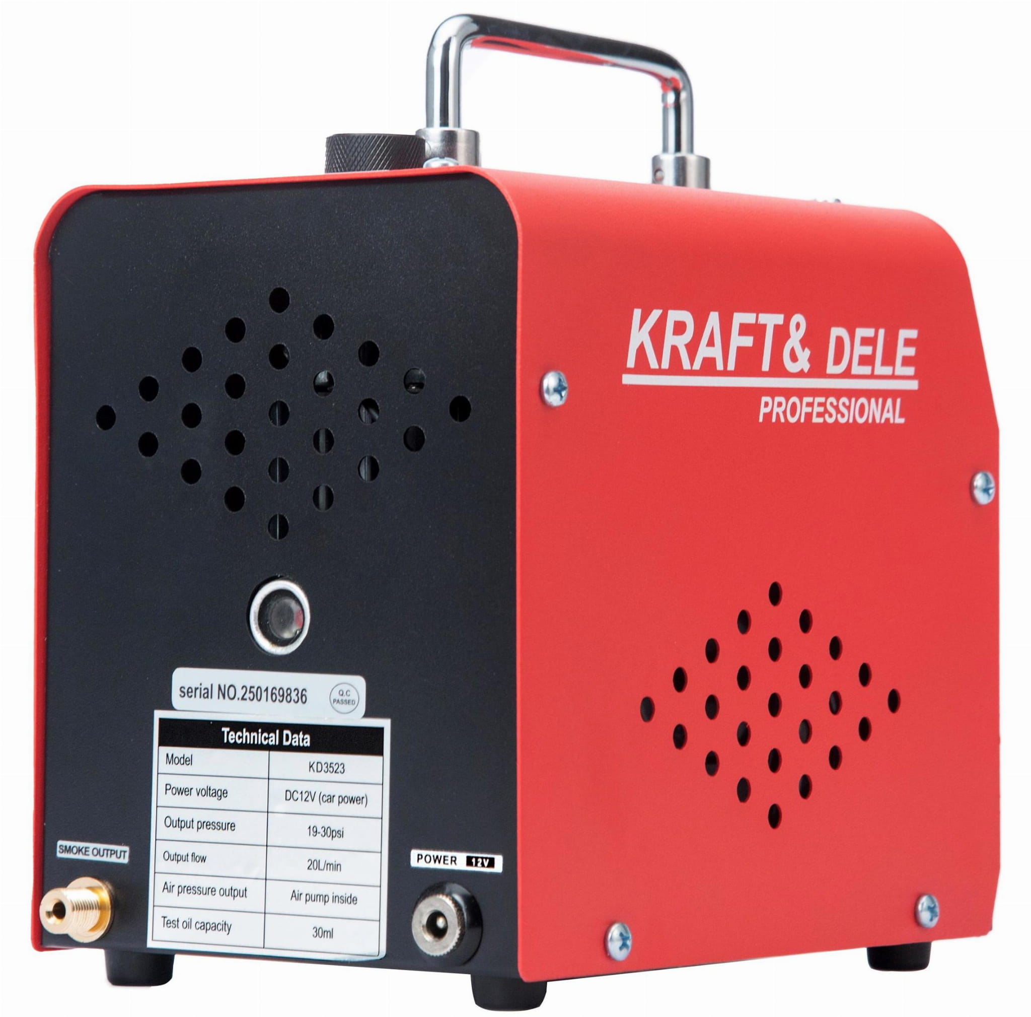 Generátor kouře pro kontrolu těsnosti systémů 12V 20l/min 30ml KD3523