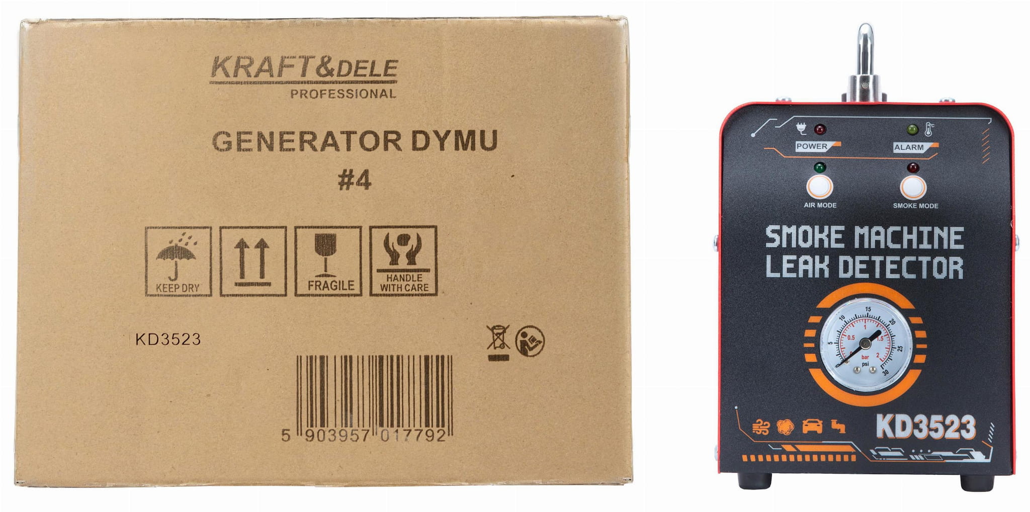 Generátor kouře pro kontrolu těsnosti systémů 12V 20l/min 30ml KD3523