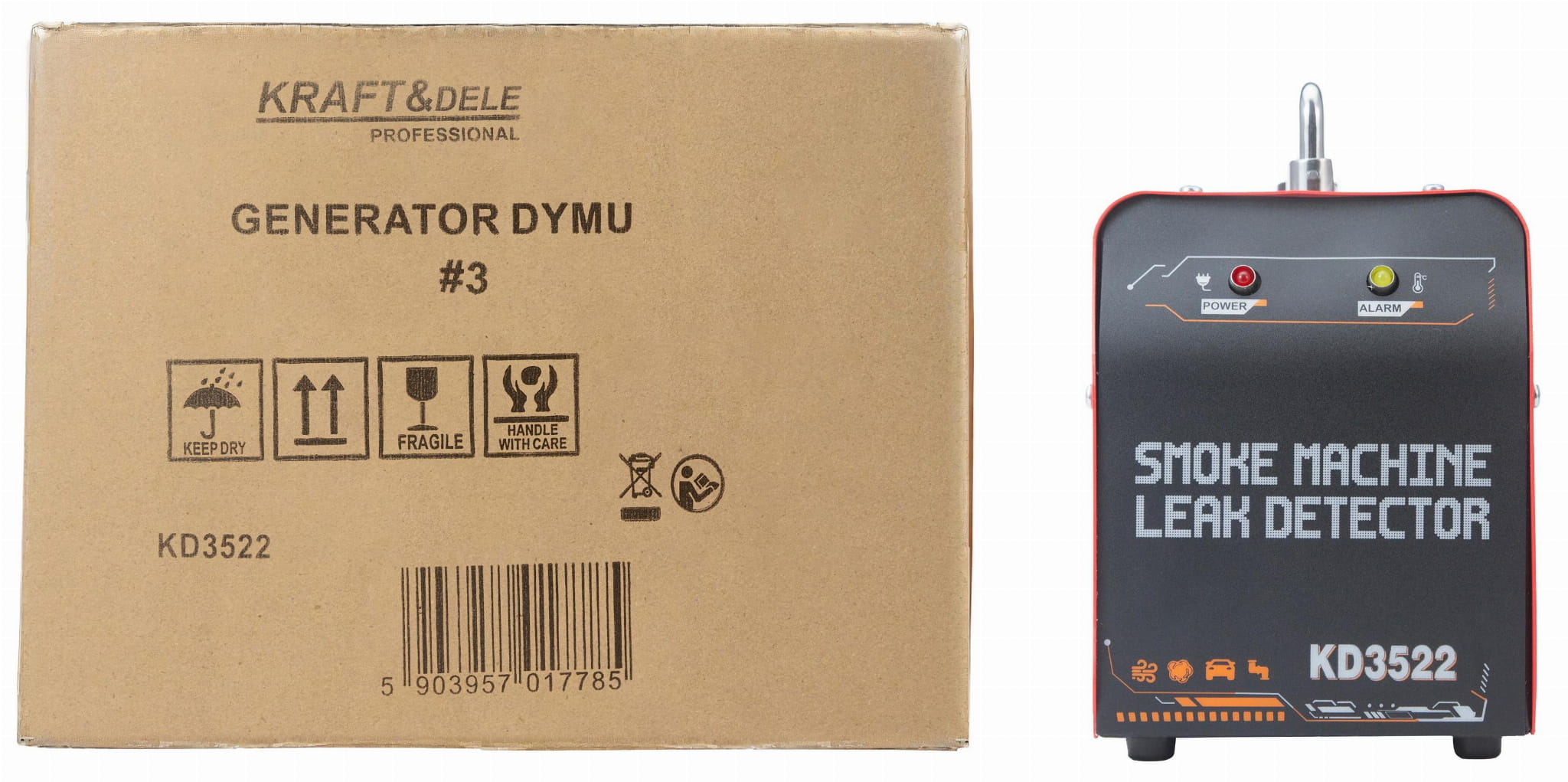 Generátor kouře pro kontrolu těsnosti systémů 12V 18l/min 30ml KD3522