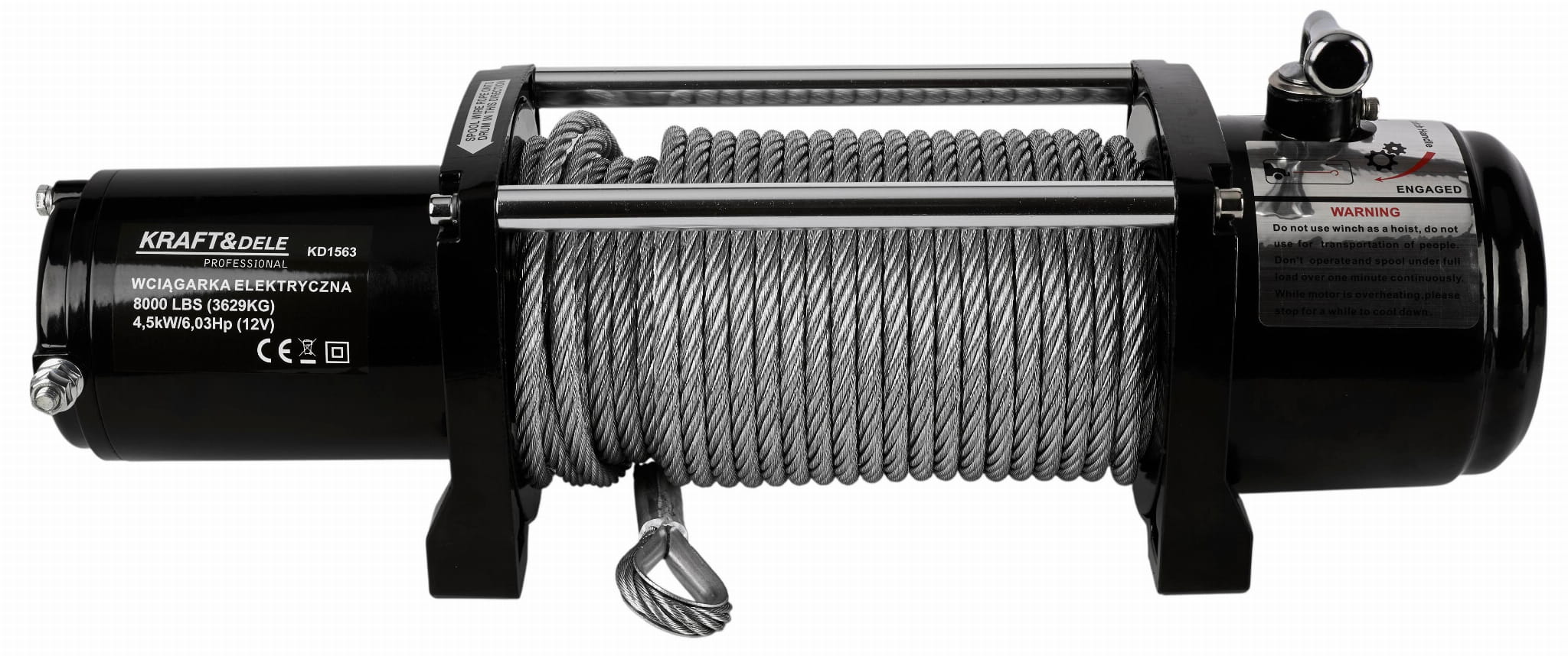 Naviják - Elektrický naviják KD1563 8000LBS 12V