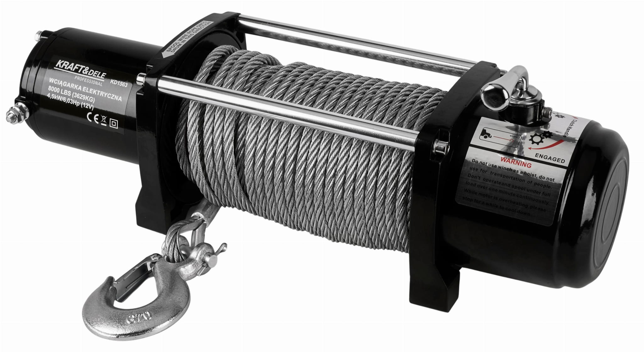 Naviják - Elektrický naviják KD1563 8000LBS 12V