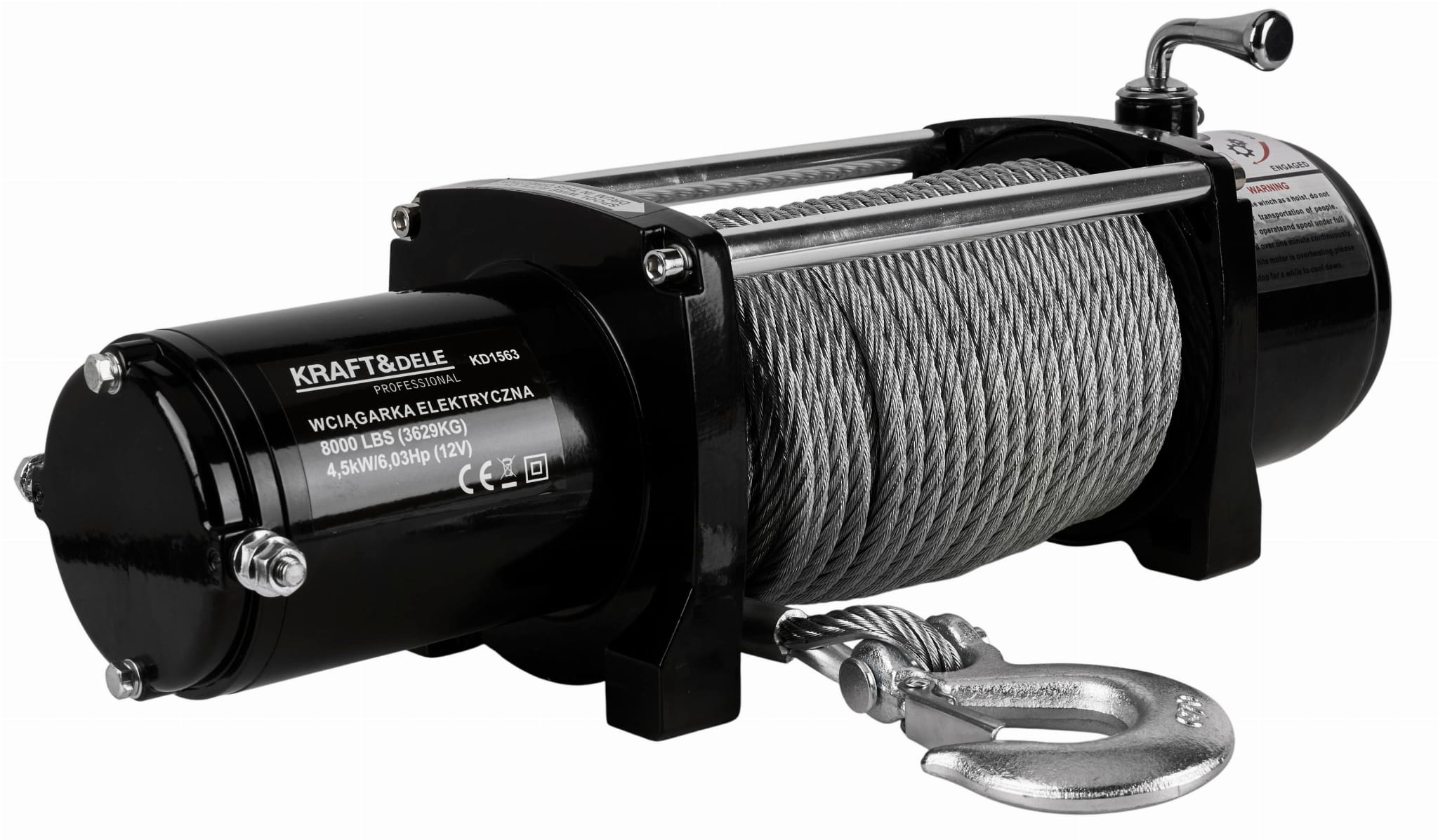 Naviják - Elektrický naviják KD1563 8000LBS 12V