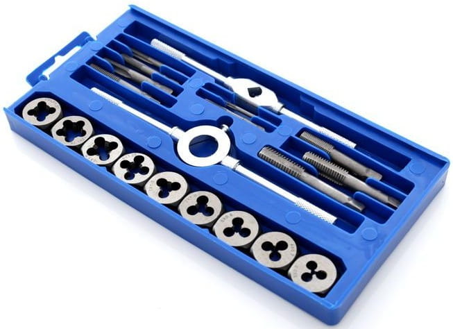 Sada závitníků a kruhových závitových čelistí 20 ks KD10288