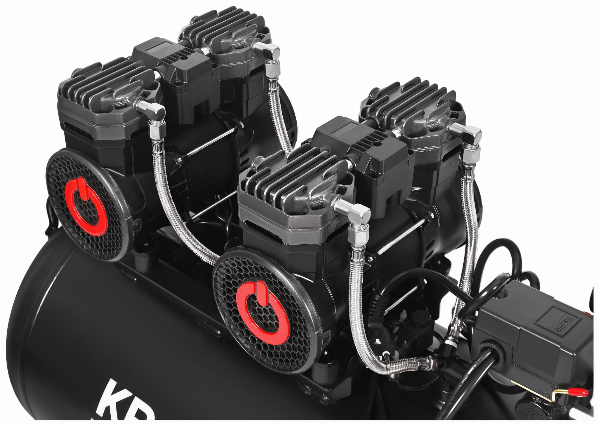 Bezolejový kompresor 100L 2x2200W KD4083