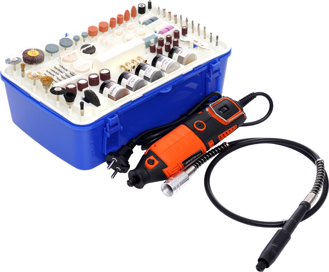 Mini bruska 270W + příslušenství 218ks KD10751