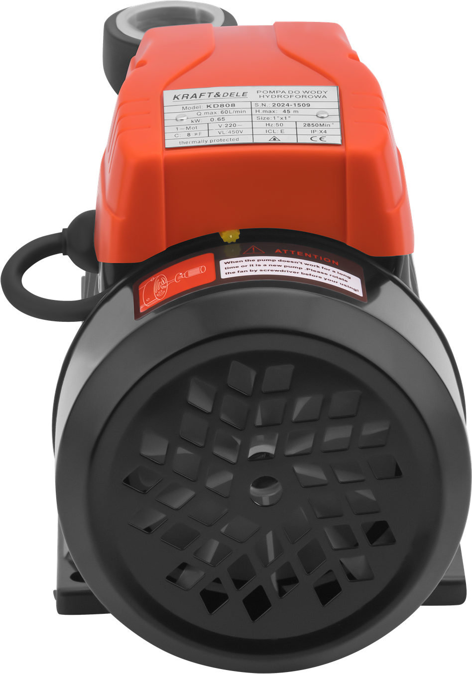 HYDROFOROVÁ VODNÍ PUMPA 1" 650W 60L/min KD808