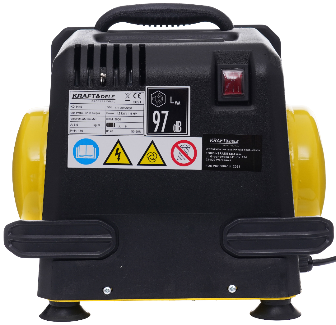 Bezolejový kompresor 6L 8bar KD1415