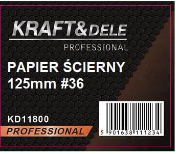 Brusný papír 50ks kotouč 125mm P36 na suchý zip KD11800