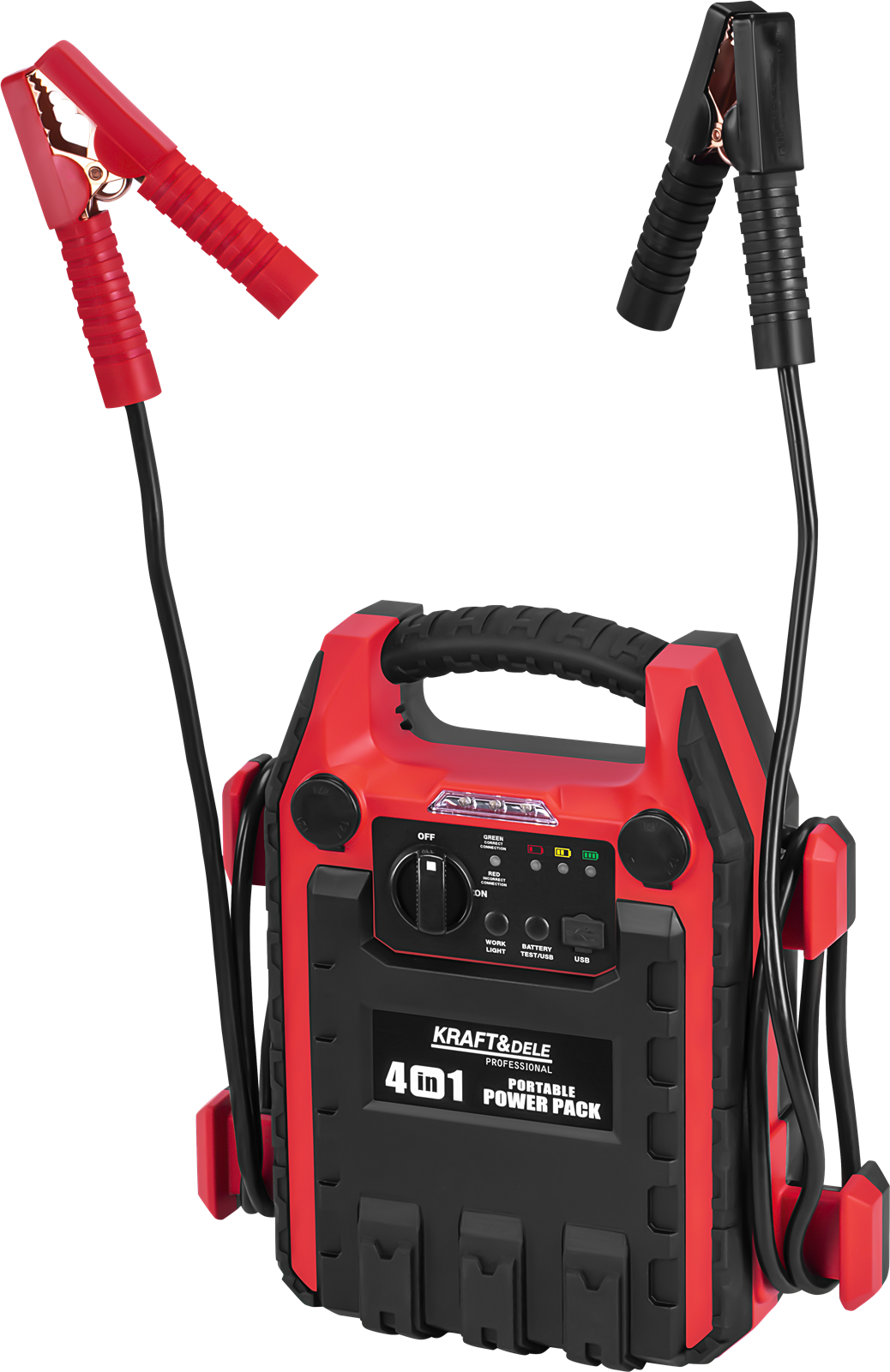 startovací zdroj 4v1 1200/600A 22Ah 12V + OSVĚTLENÍ + KOMPRESOR KD5346