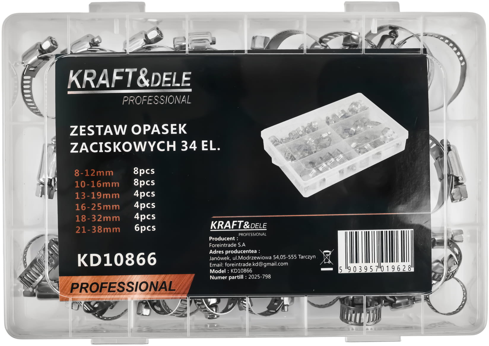 SADA ŠNEKOVÝCH OBJÍMEK 34KS. KD10866