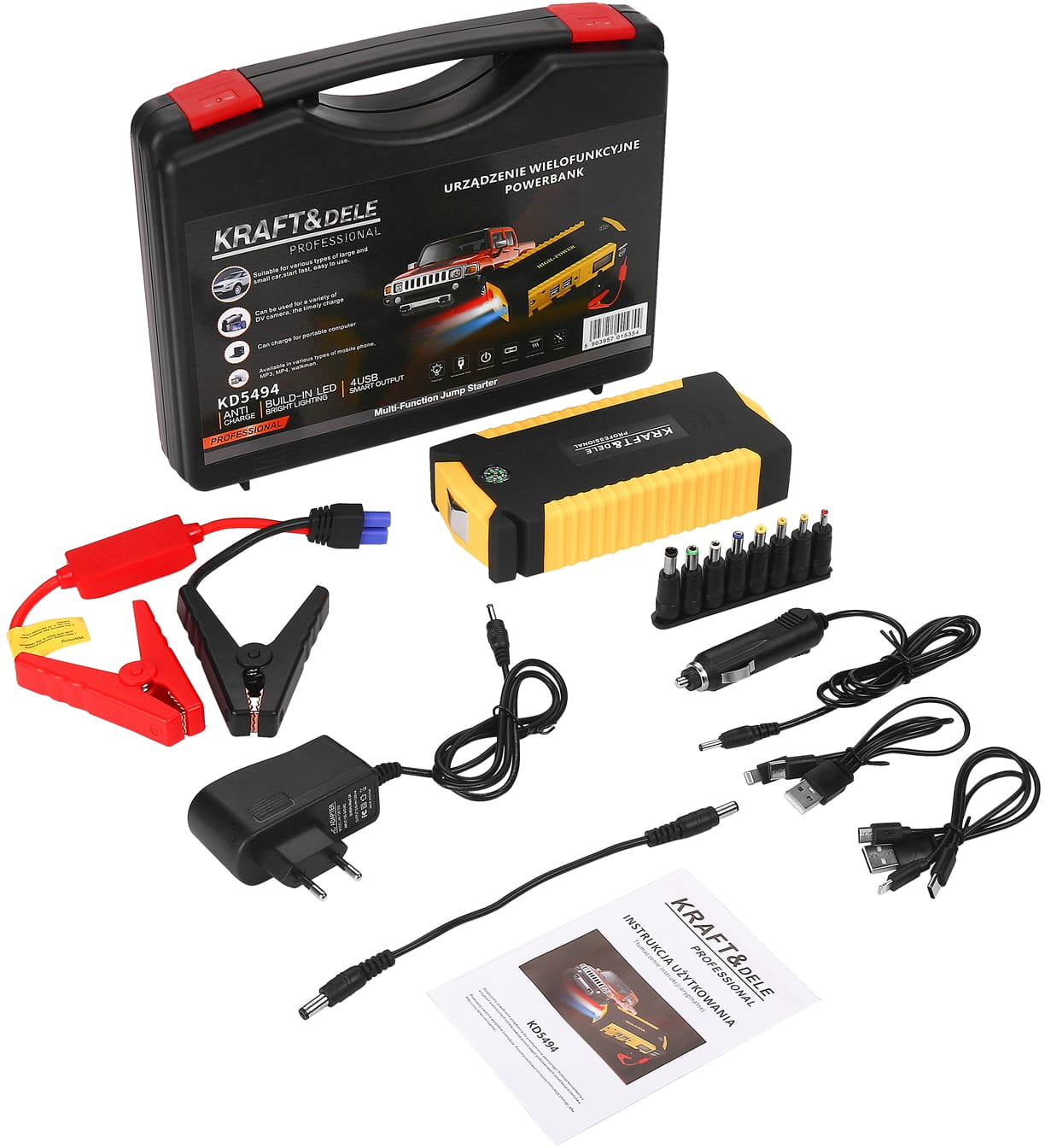 Multifunkční zařízení powerbank + kufr 16 800mAh KD5494