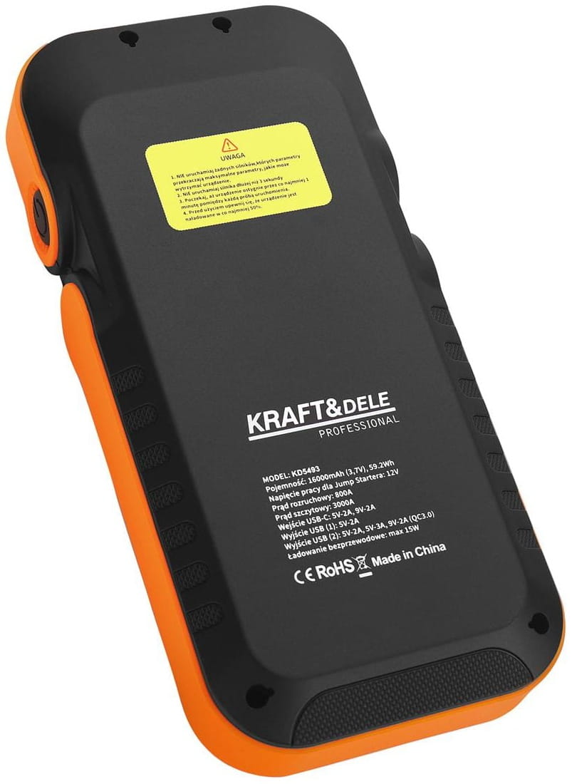 Multifunkční zařízení powerbank + pouzdro 16 000mAh KD5493