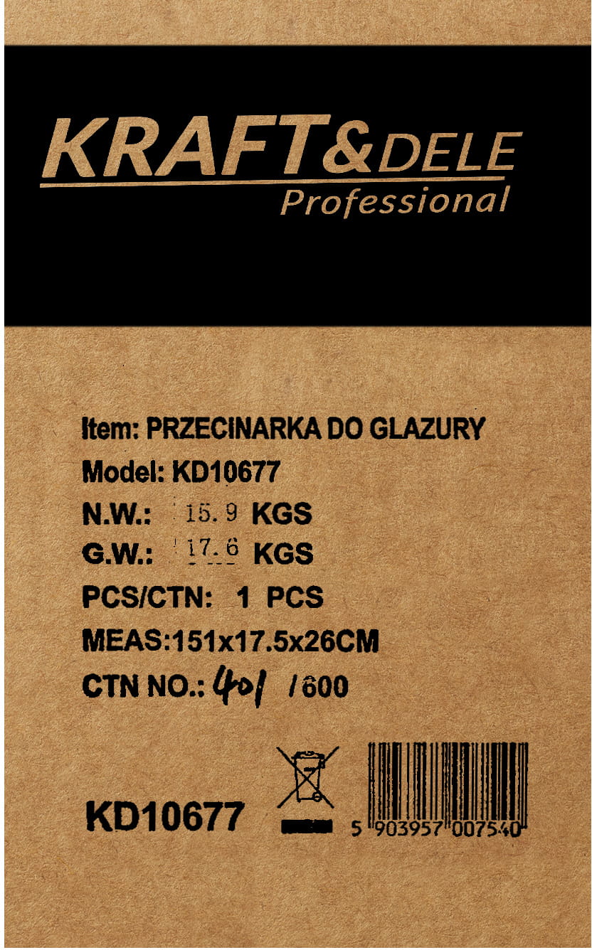Řezačka na obklady 48" / 1200 mm KD10677