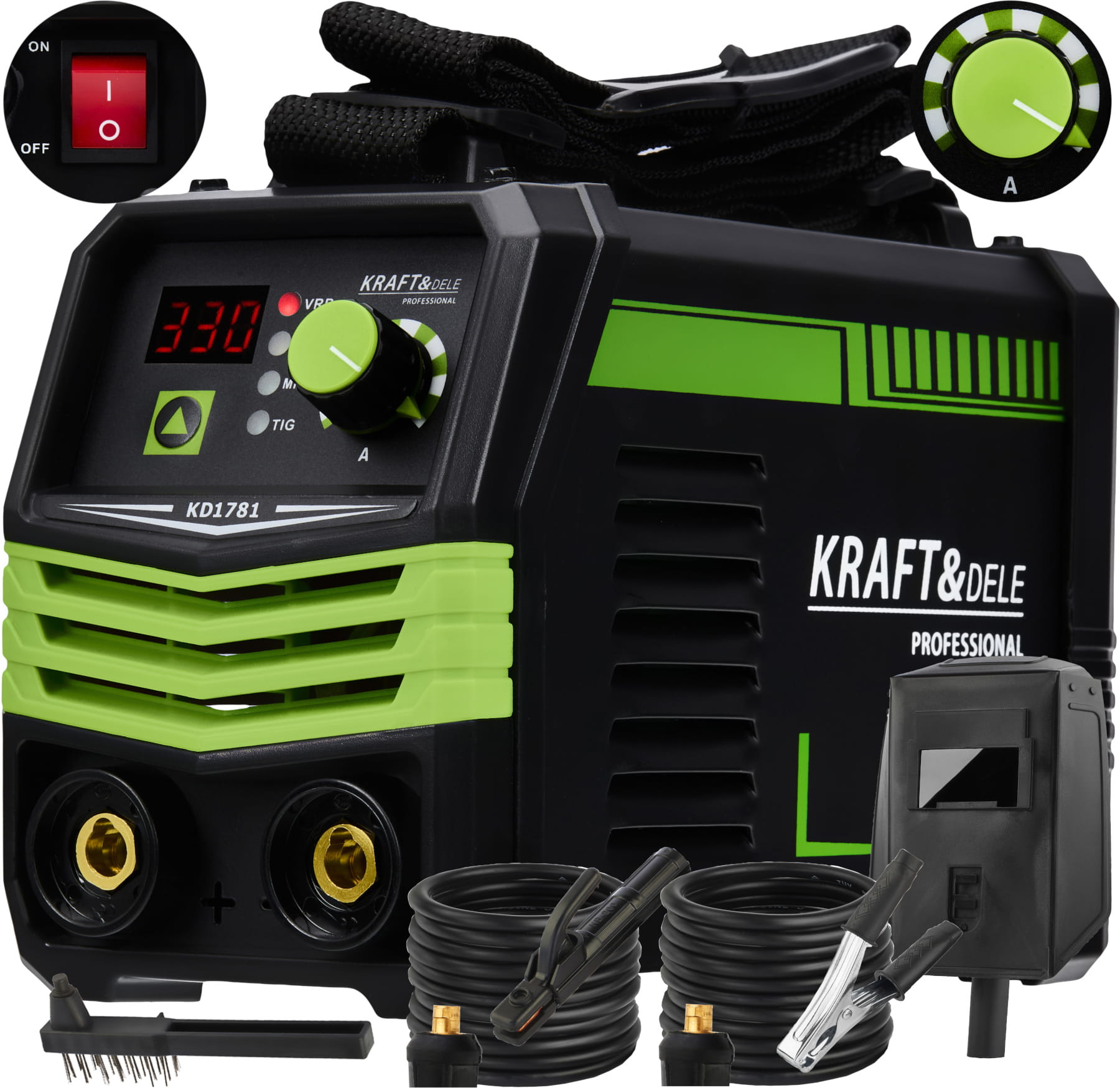 Invertorová svářečka 330A MMA TIG LIFT VRD KD1781