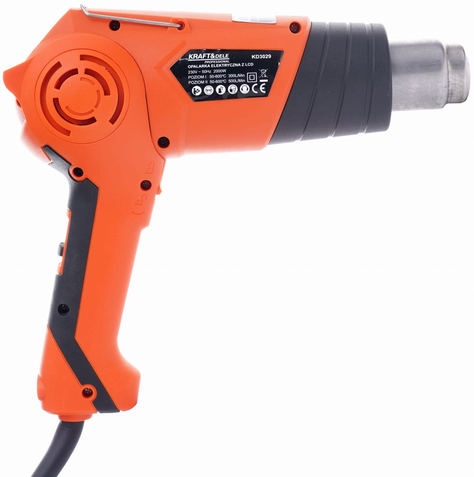 Elektrická horkovzdušná pistole s LCD 2000W KD3029