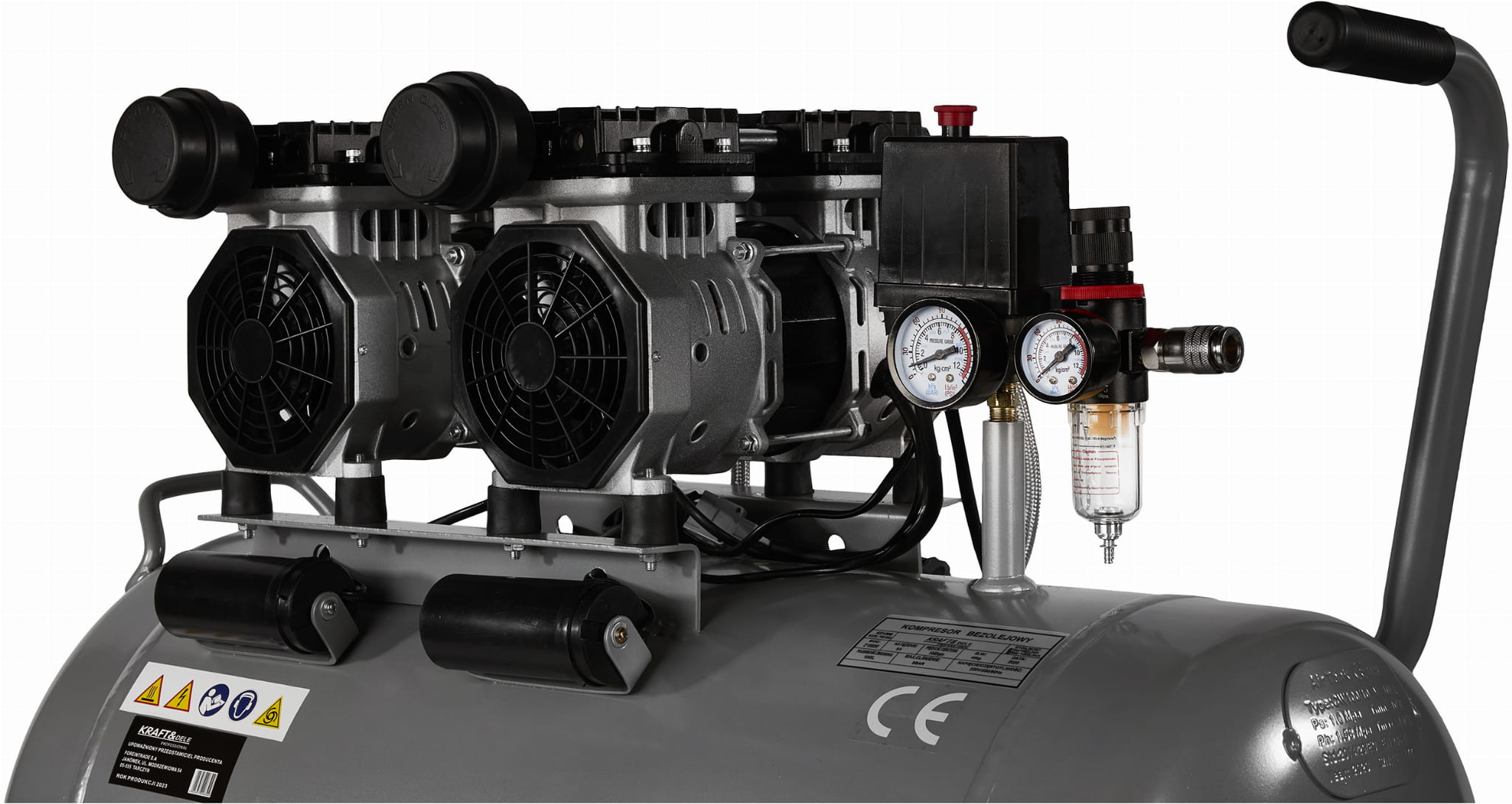 KOMPRESOR BEZOLEJOWY 100L KD1398