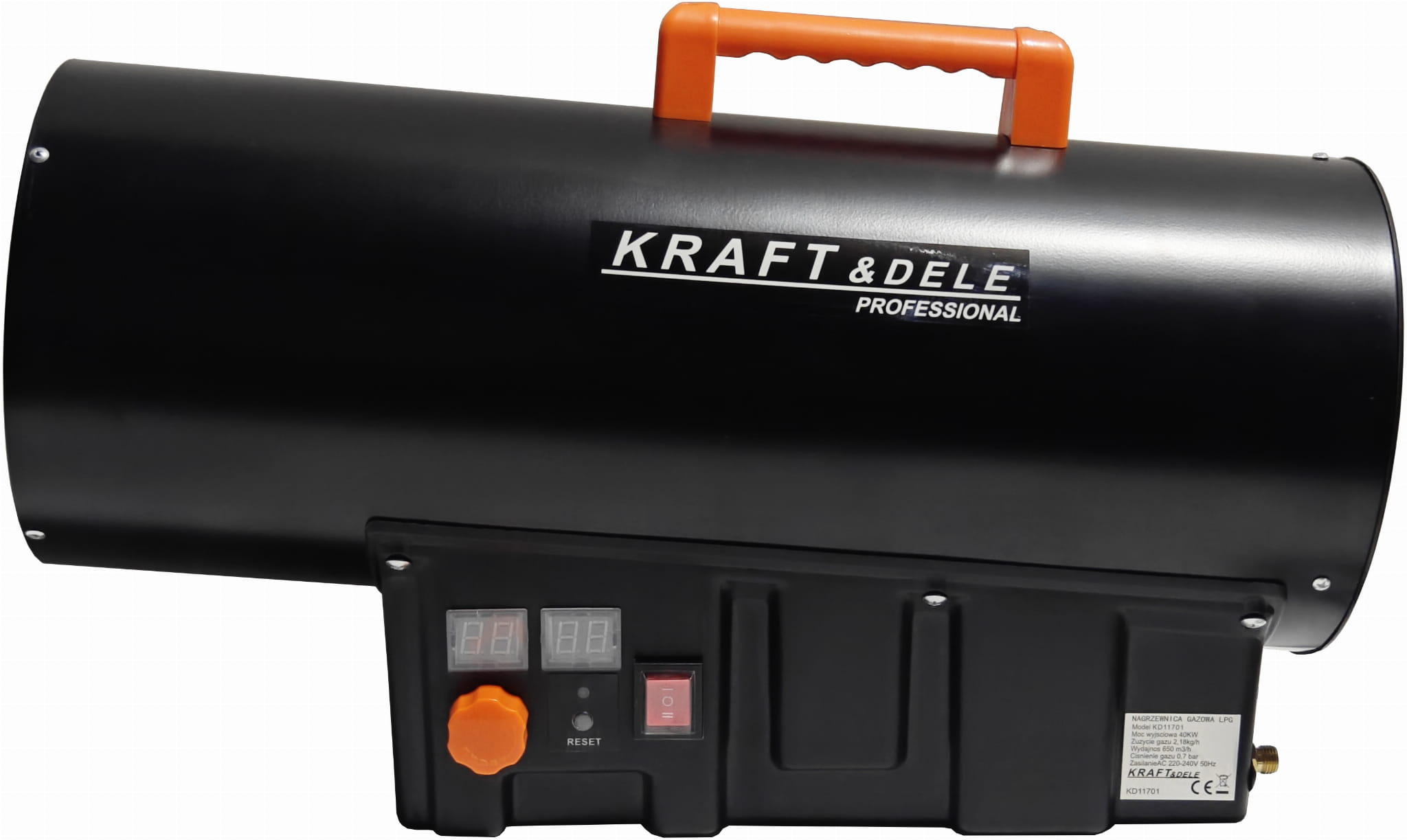 Plynový ohřívač 40kW Termostat / Reduktor KD11701