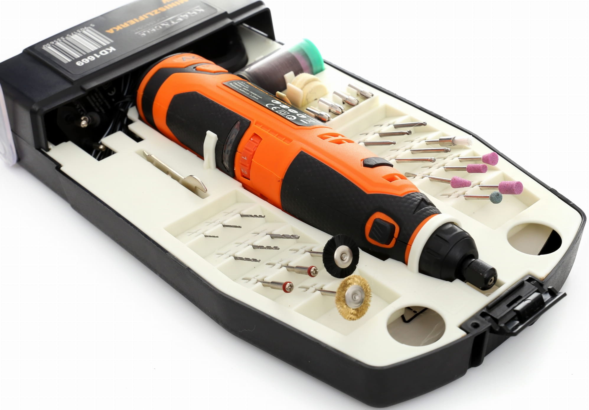 MINI BRUSKA 12V + PŘÍSLUŠENSTVÍ KD1669