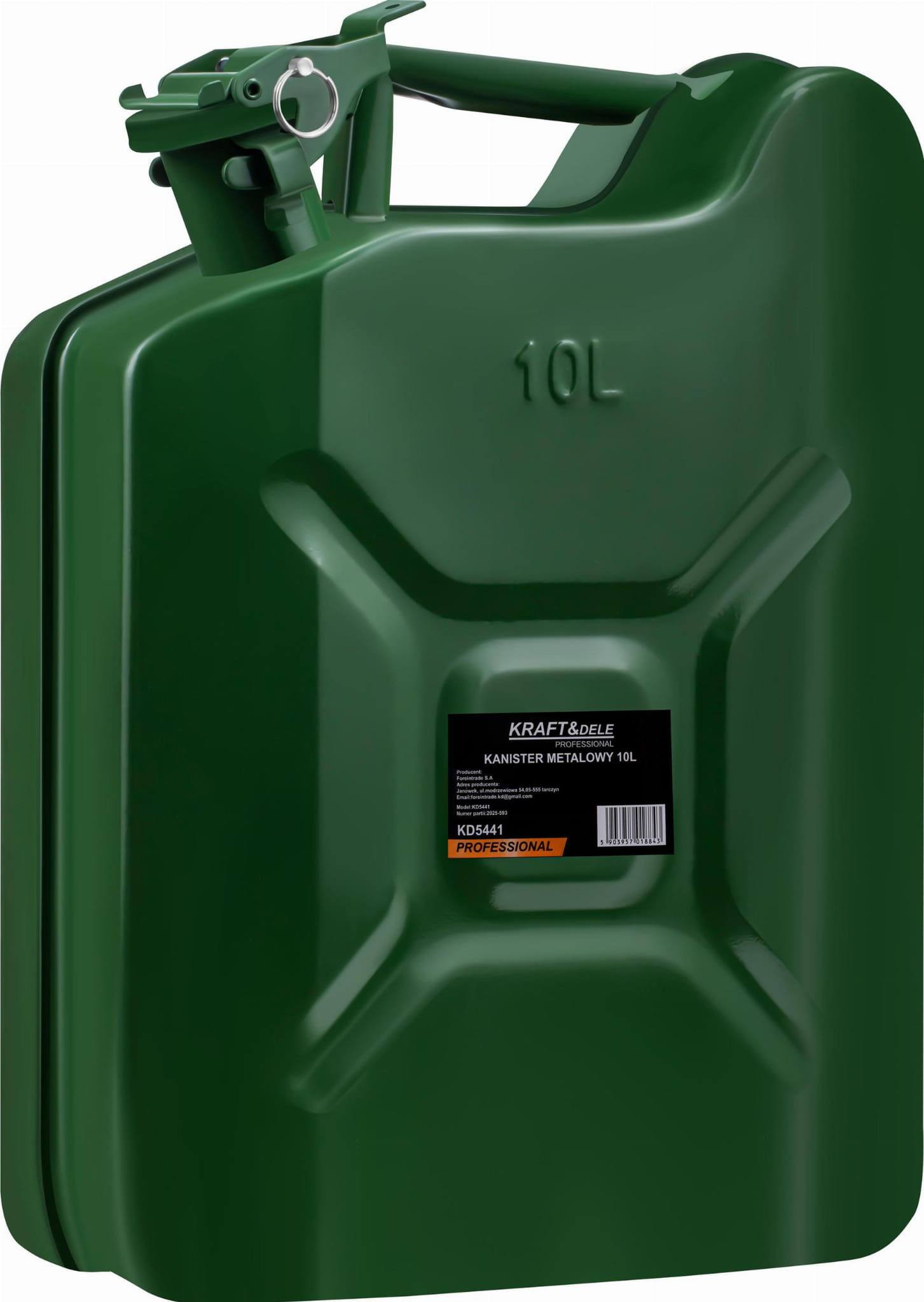 KOVOVÝ KANYSTR 10L KD5441