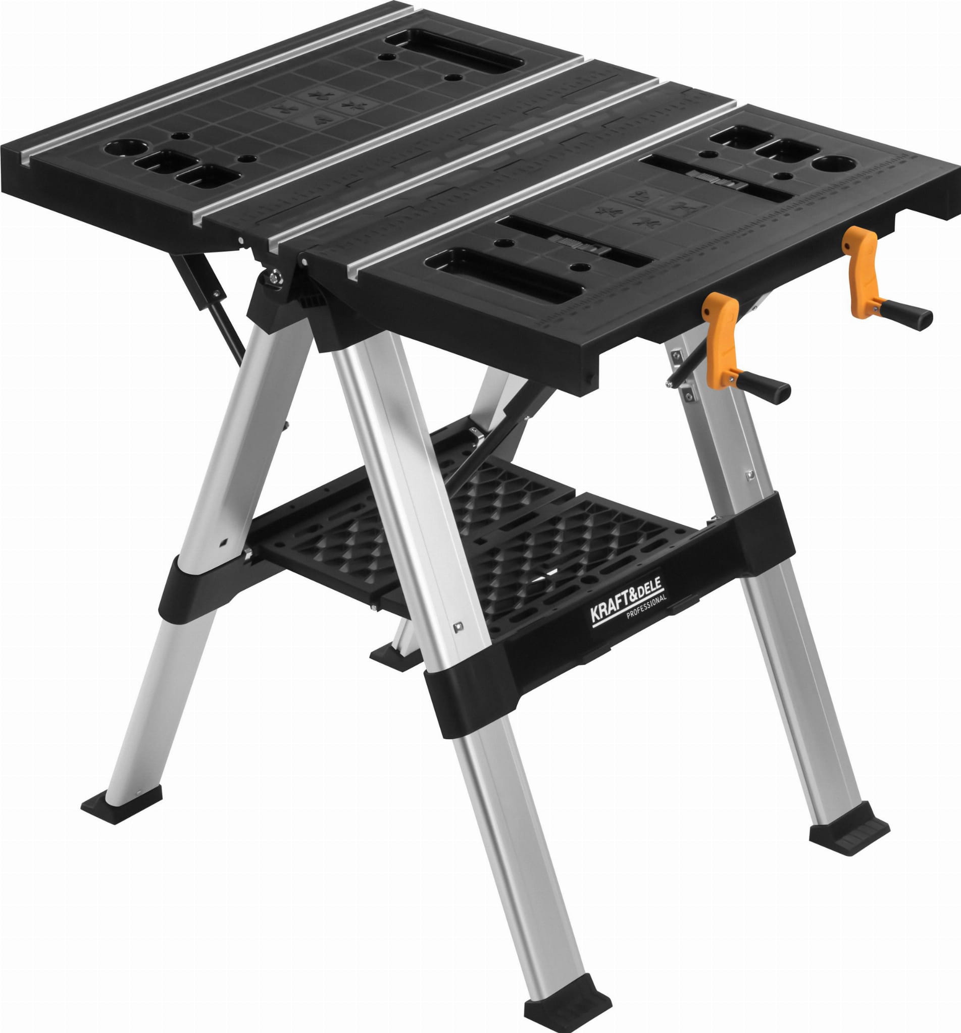 Pracovní a upínací skládací stůl 350KG Nosnost 84x81x63CM KD11870