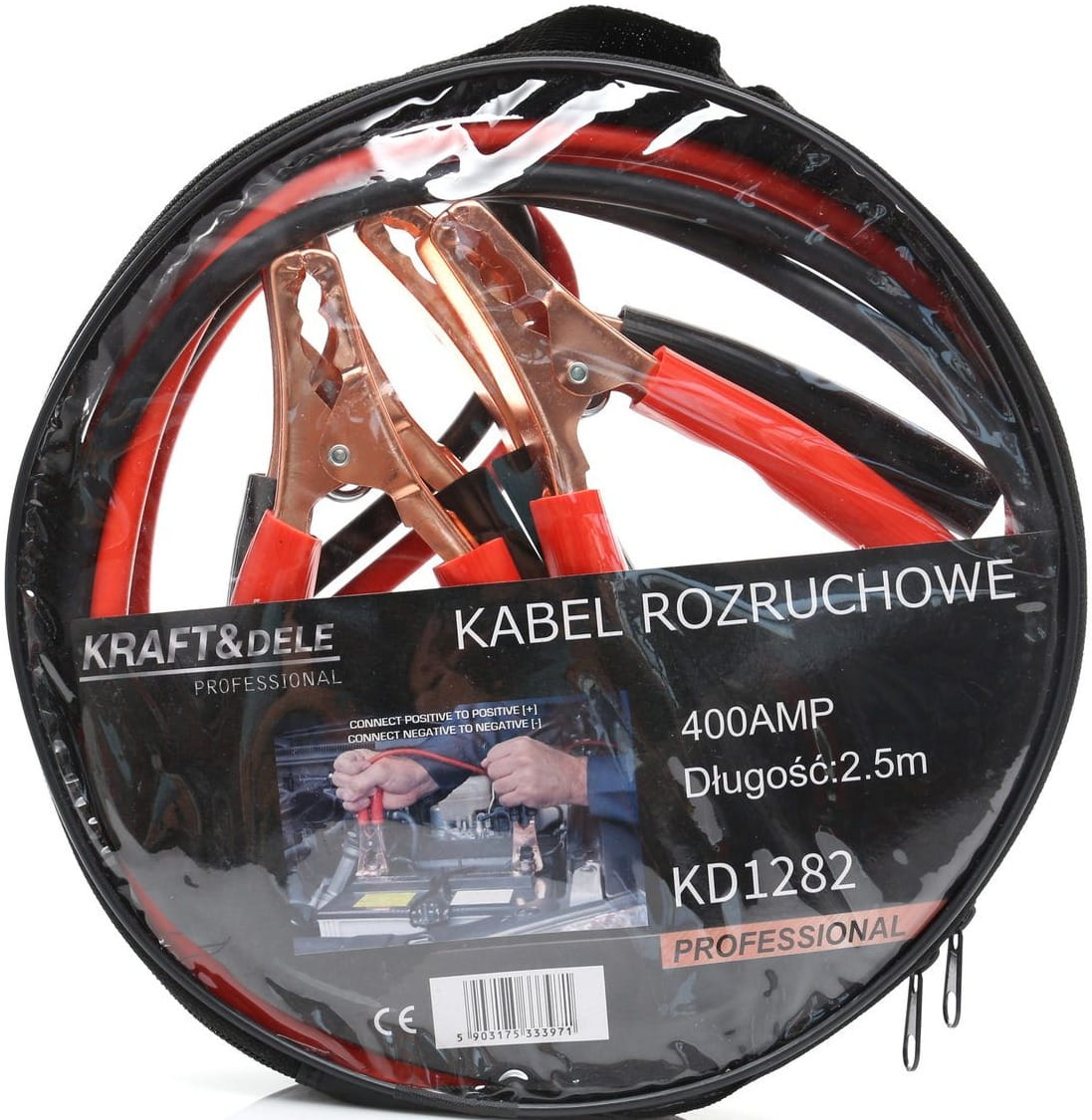Startovací kabely 400A 2,5m KD1282