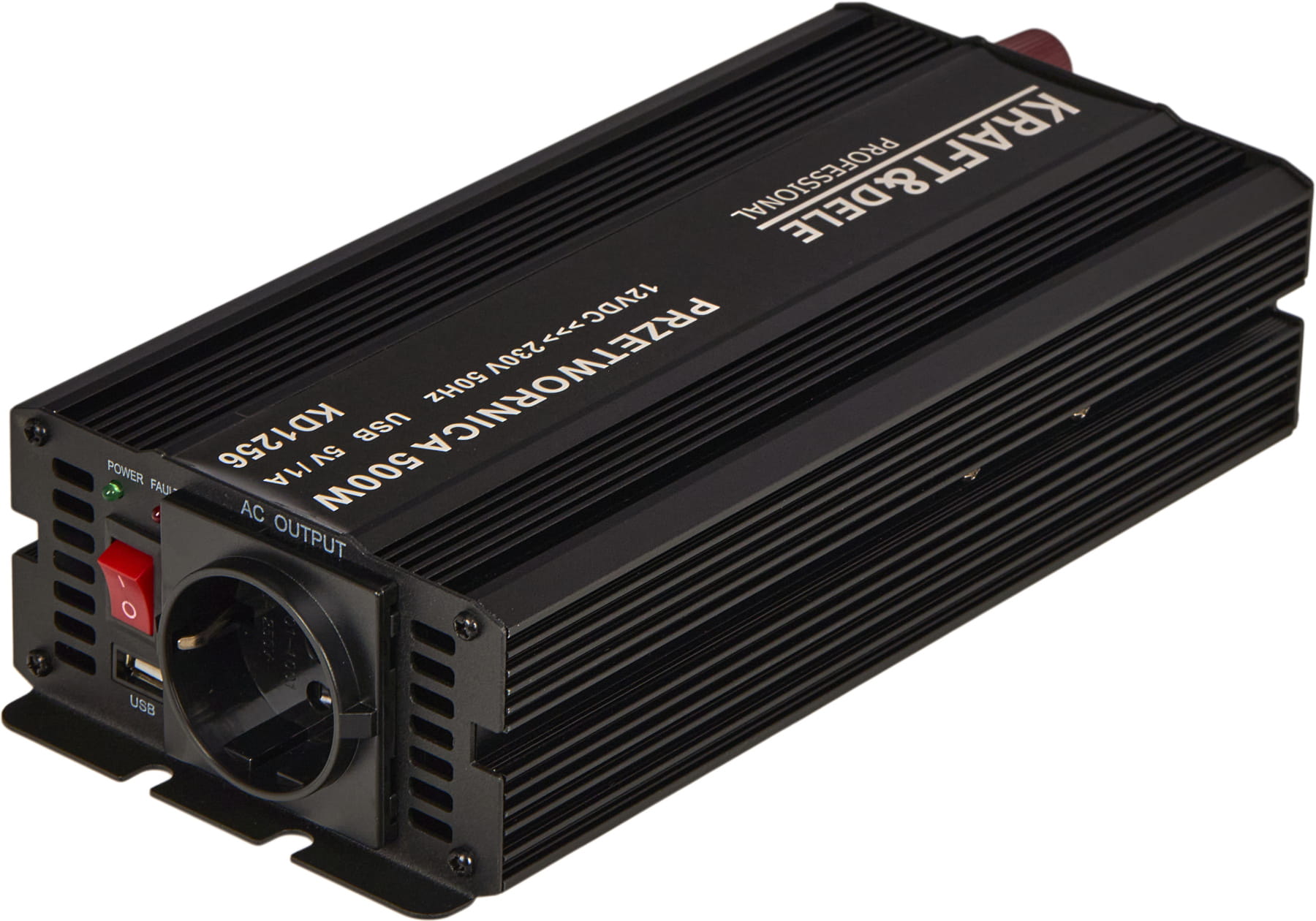 Měnič napětí 12V na 230V 500/1000W KD1256
