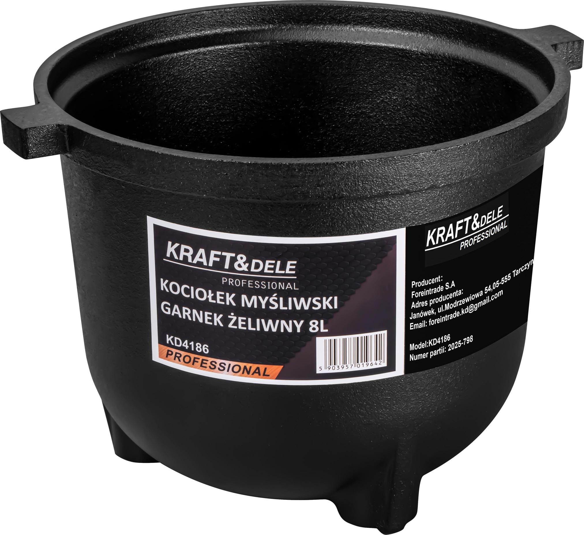 Lovecký kotlík / Litinový hrnec 8L KD4186