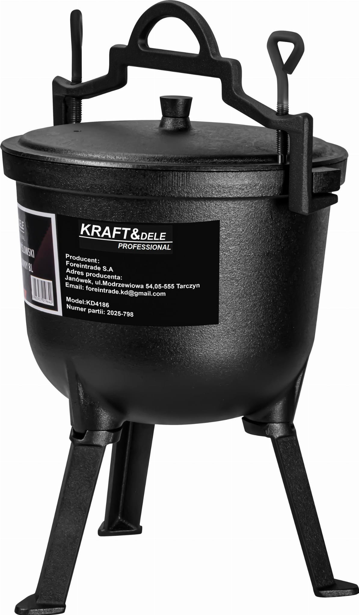Lovecký kotlík / Litinový hrnec 8L KD4186