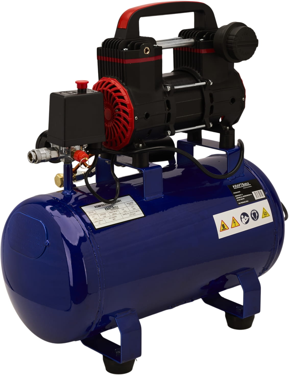 Bezolejový kompresor 24L 1390W 220L/MIN KD2128