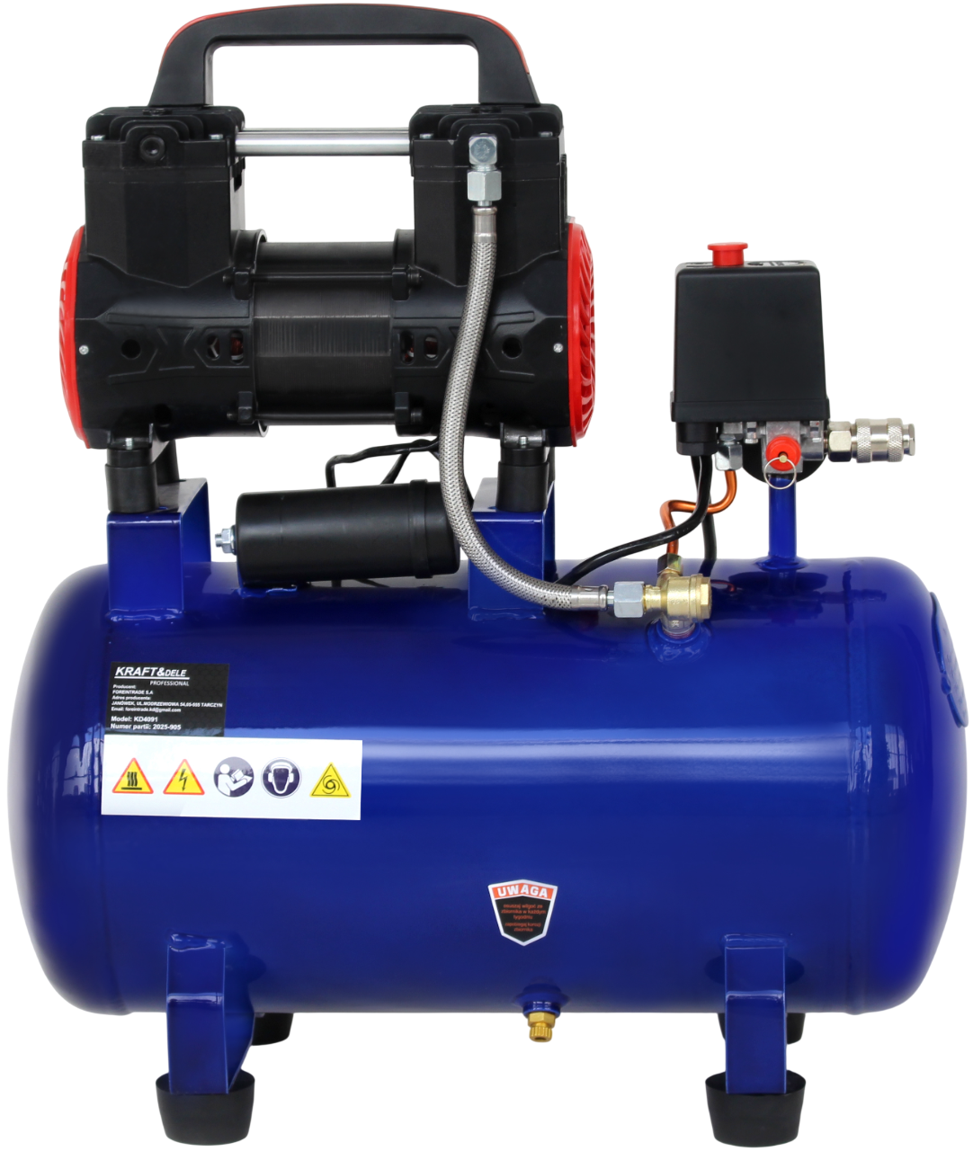 KOMPRESOR BEZOLEJOVÝ MODRÝ 30L 230V 1500W KD4091