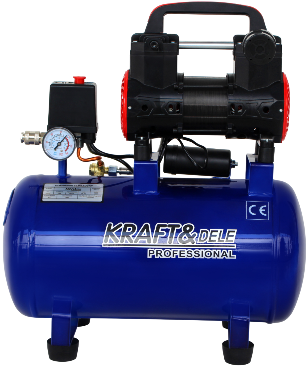 KOMPRESOR BEZOLEJOVÝ MODRÝ 30L 230V 1500W KD4091