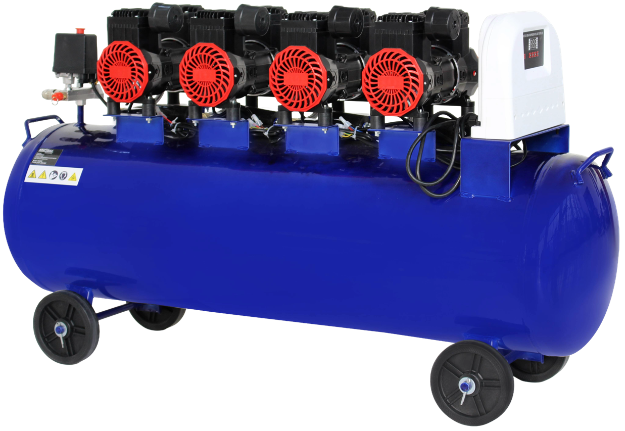 KOMPRESOR BEZOLEJOVÝ MODRÝ 120L 4 PÍSTY 400V 7kW KD4095