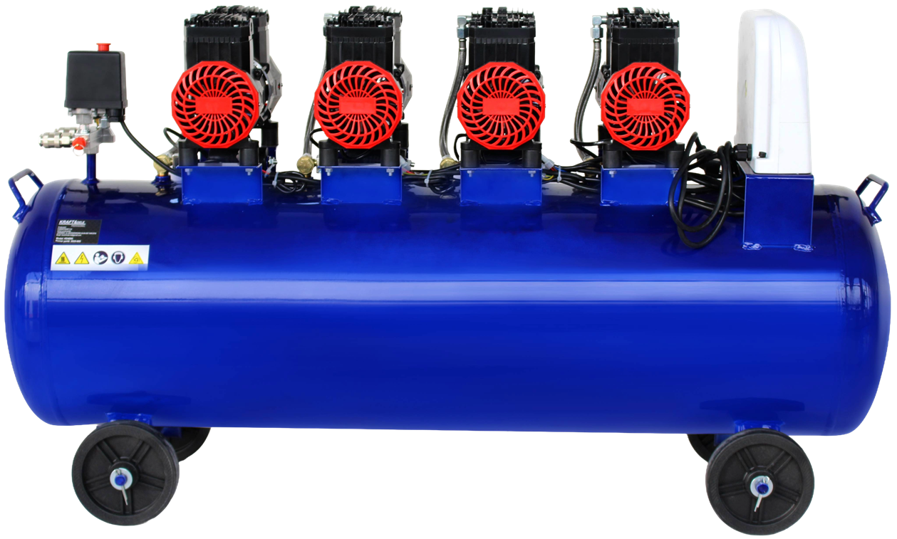 KOMPRESOR BEZOLEJOVÝ MODRÝ 120L 4 PÍSTY 400V 7kW KD4095